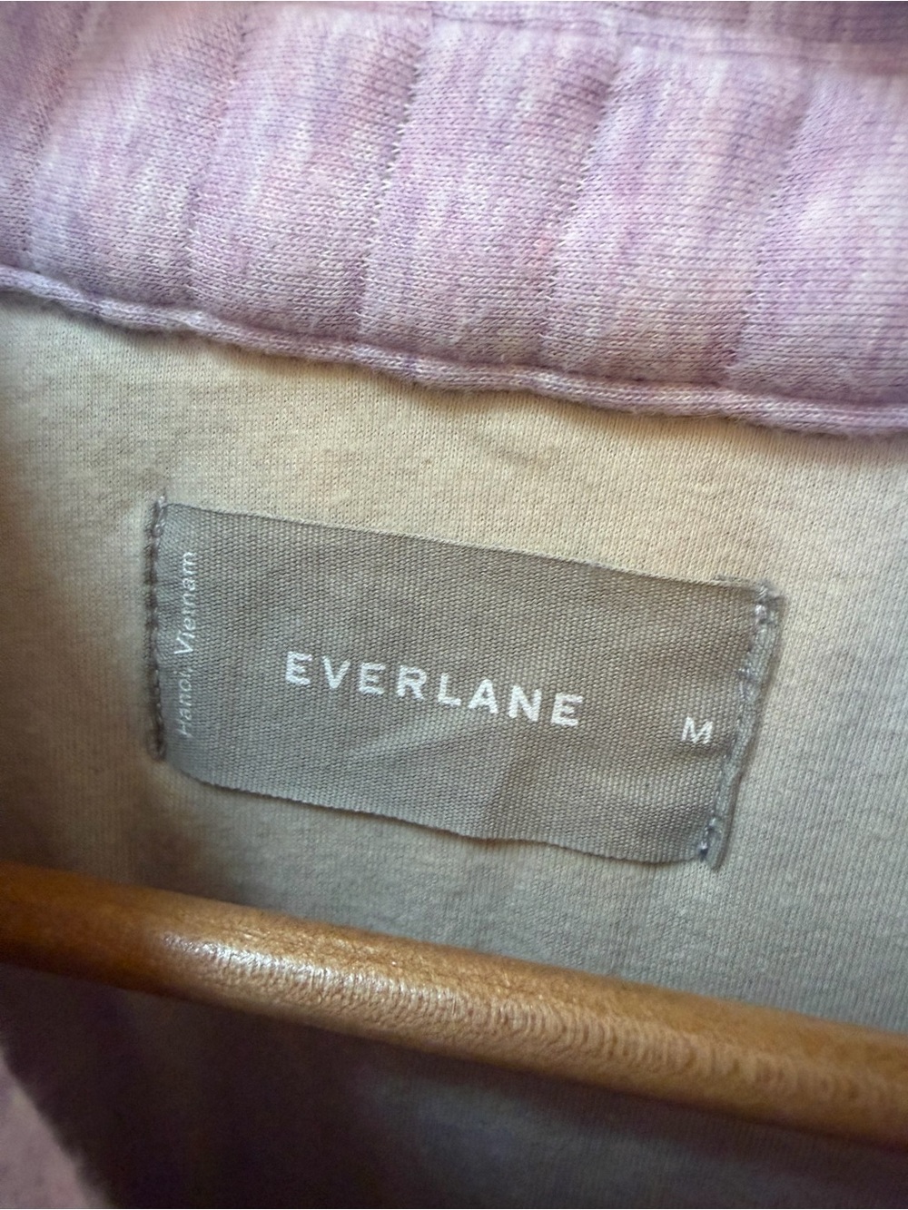 Everlane Organic Cotton Quilted Shirt Jacket Lavender Womens Size Medium - Picture 5 of 9